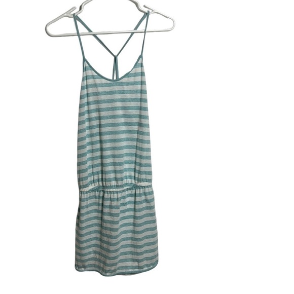 LOLE S BRILEY  DRESS halter short summer dress. spaghetti straps,stripes - Picture 2 of 15
